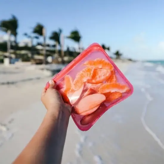 Stasher Reusable Food Storage Sandwich Bag - Raspberry image {1}