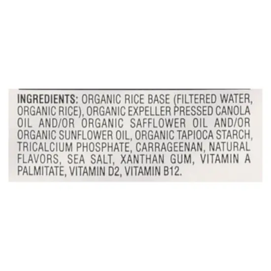 Rice Dream Organic Original Unsweetened Rice Drink - Case of 12/32 oz image {5}