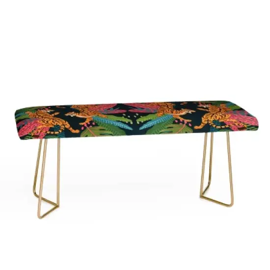 Avenie Jungle Cats Bench - Deny Designs image {3}