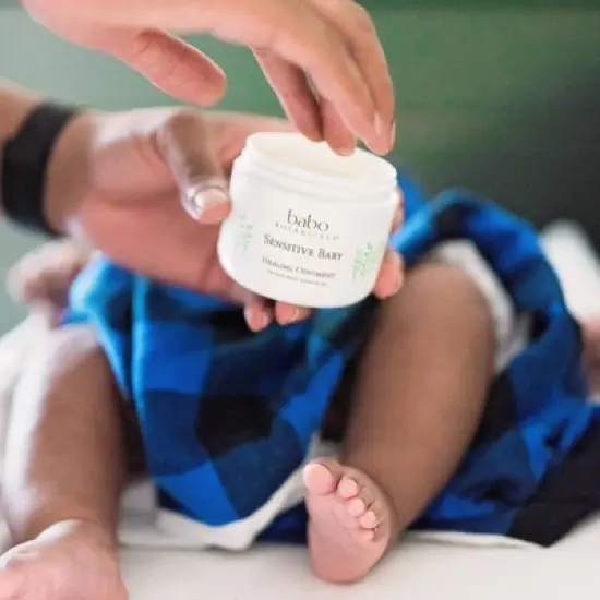 Babo Botanicals Sensitive All Natural Healing Baby Ointment with Colloidal Oatmeal - 4oz image {4}