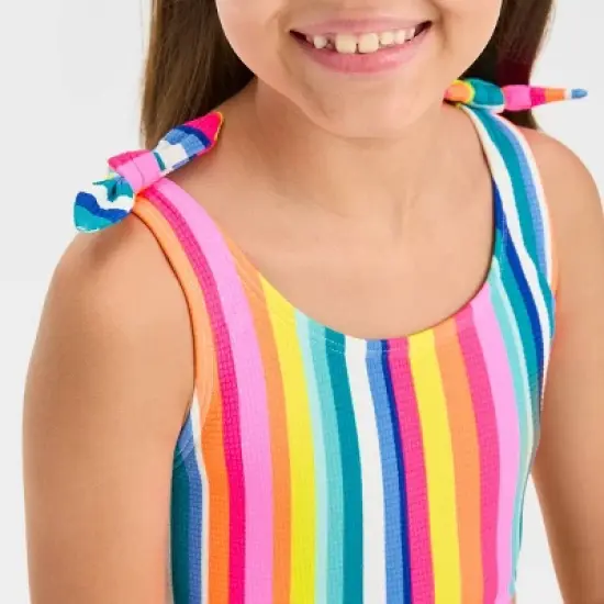  Girls' Festive Striped Bikini Set - Cat & Jack&trade; image {1}
