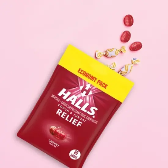 Halls Cough Drops - Cherry - 80ct image {11}