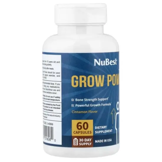 NuBest Grow Power, Cinnamon, 60 Capsules image {3}