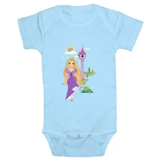 Infant's Tangled Rapunzel and Pascal Tower Onesie image {2}