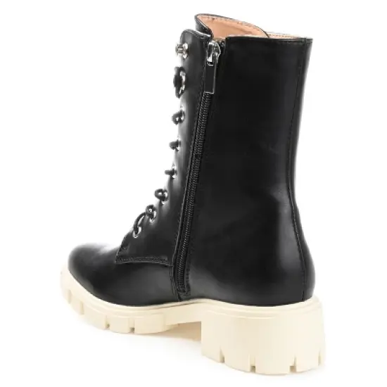 Journee Collection Womens Madelynn Tru Comfort Foam Lace Up Block Heel Booties image {6}