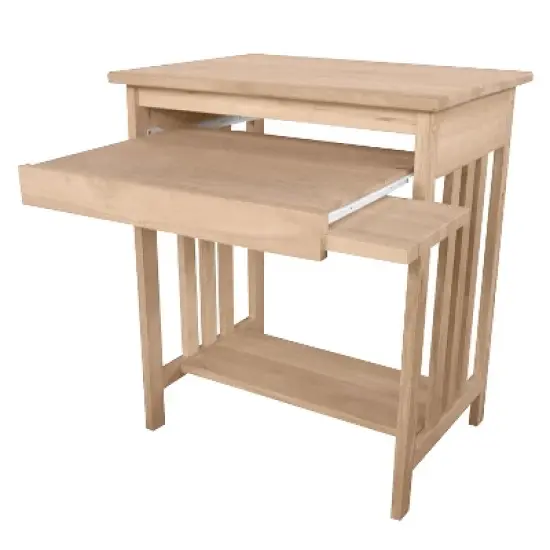 International Concepts Mission Computer Stand Unfinished image {5}