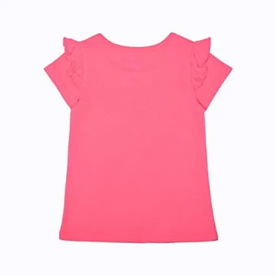 Star Wars Girl's Baby Yoda 3 Piece Casual Wear Coordinates, Ruffled T-Shirts and Legging Pants Set for kids image {3}