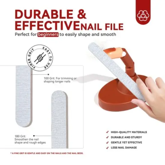 Saviland Adjustable Nail Training Mannequin: Practice Hand with Replaceable Tips & Tools - Beginner Art Skill Builder Kit. image {5}