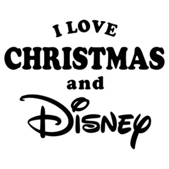 Boy's Disney I Love Christmas Logo T-Shirt image {1}