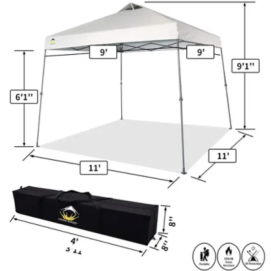 Crown Shades Top Instant Pop Up Canopy w/Carry Bag image {3}