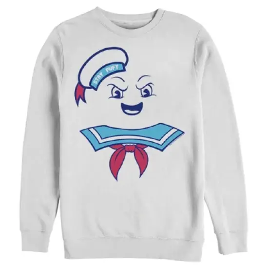 Men's Ghostbusters Stay Puft Marshmallow Man Face Sweatshirt image {4}