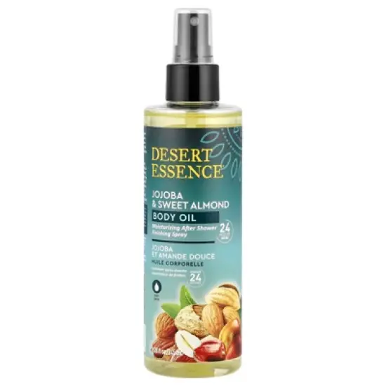 Desert Essence Jojoba & Sweet Almond Body Oil, 8.28 fl oz (245 ml) image {5}