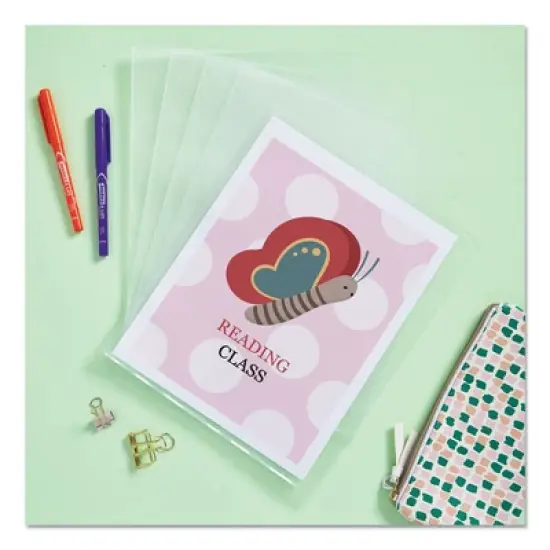 Avery Heavy-Duty Plastic Sleeves - Letter Size - Clear - Case of 12 image {2}