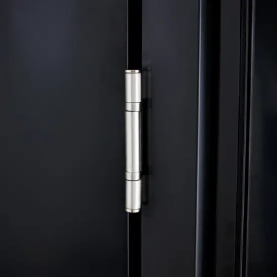 Firewood Storage Shed, Outdoor Firewood Rack, Outdoor Storage Shed with Log Holder, Firewood Shelter for Patio, Anthracite Galvanized Steel image {7}