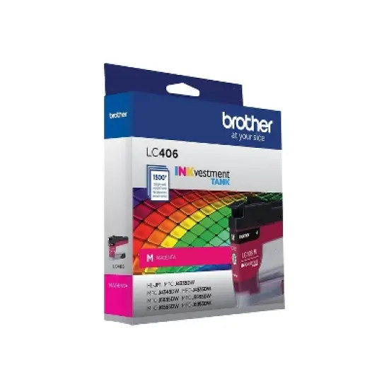 Brother LC406 Magenta Standard Yield Ink Cartridge (LC406MS) image {3}