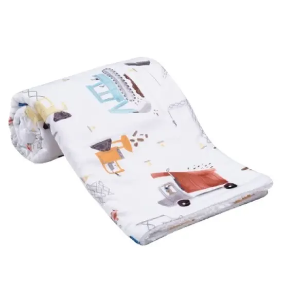 Bedtime Originals by Lambs & Ivy Construction Zone Baby Blanket image {3}