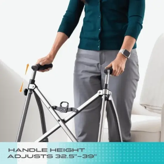 Stander Wonder Walker Lite, Lightweight Folding Walker for Seniors without Wheels image {5}