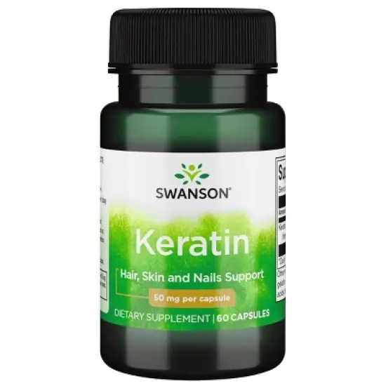 Swanson Dietary Supplements Keratin 50 mg 60 Caps image {4}