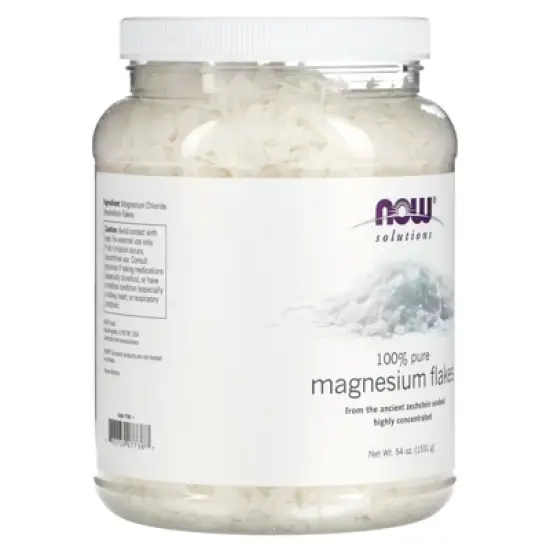 NOW Foods Solutions, 100% Pure Magnesium Flakes, 54 oz (1531 g) image {3}