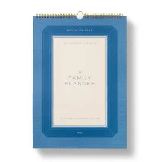 PAPIER  17x5"x11.7" 12 Month Spiral Family Wall Planner Frame Print image {2}