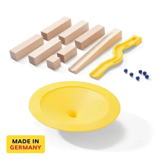 HABA Big Speed Circle - Marble Ball Track Accessory with Wooden Ramp image {1}