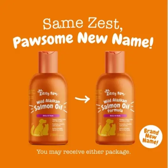 Zesty Paws Wild Alaskan Omega-3 Blend Pollock + Salmon Oil Skin and Coat Support Formula for Dogs and Cats - 8 fl oz image {6}
