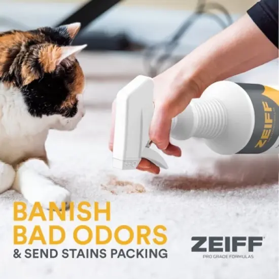 Zeiff Pet Stain and Odor Remover - Pet Urine Enzyme Cleaner to Break Up Tough Stains - Carpet Stain Remover for Dog Urine and Cat Pee, 1 Gallon, image {5}