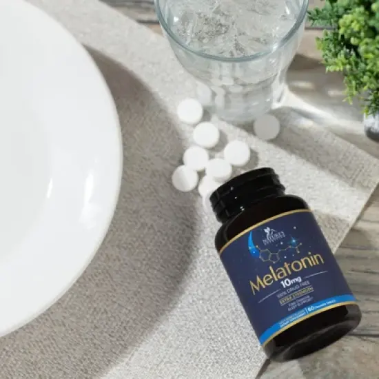 Melatonin 10mg Tablets Extra Strength Sugar Free Sleep Support for Adults - 60 Count By Nature's Nutrition image {8}