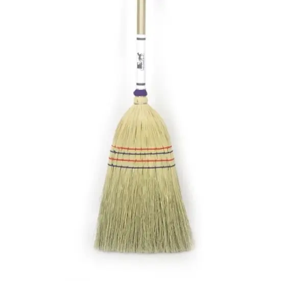 Stoltzfus Brooms & Carpets Amish-Made House Broom - Authentic Corn Straw Broom with Hardwood Handle, Natural, 55 inches image {5}
