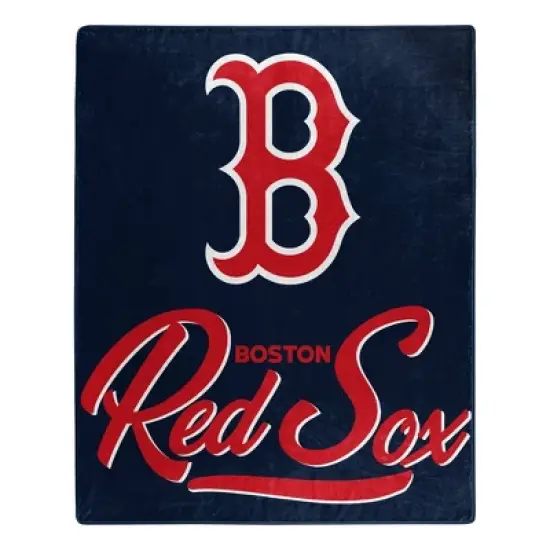 MLB Boston Red Sox 50 x 60 Raschel Throw Blanket image {3}