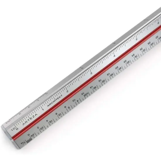 Arteza Architect Ruler, Triangular, Scale, 12" image {4}