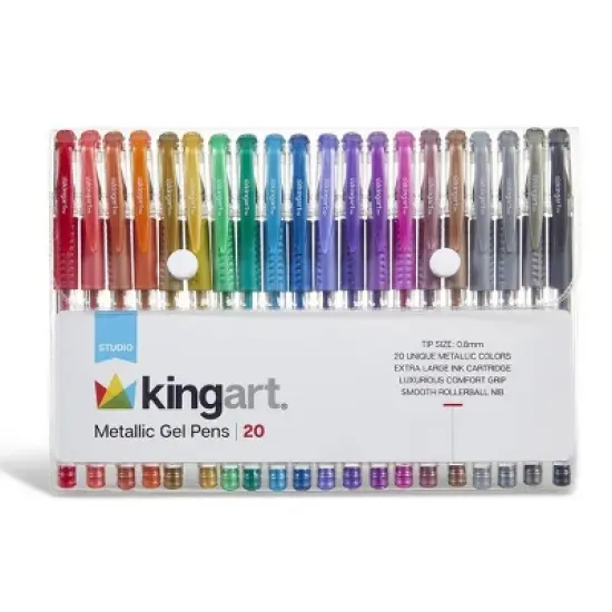 KINGART Gel Pens 20 Metallic Colors image {8}
