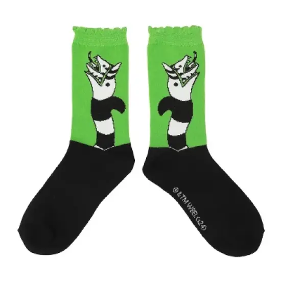 Beetlejuice Chibi Character Art Women's 5-Pair Casual Crew Socks image {1}