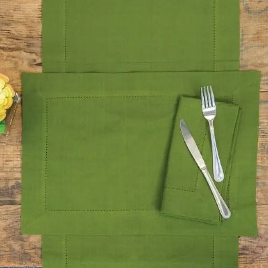 C&F Home Hemstitch 14" x 20" Placemat Set of 6 image {1}