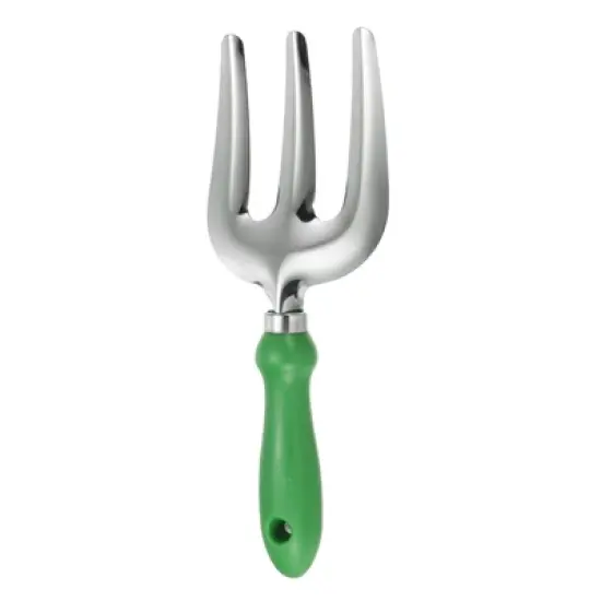Unique Bargains PP 430 Stainless Steel Garden Tool Hand Weeder Fork 9.25 x 3.54 Inch Green 1 Pc image {4}