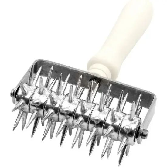 O'Creme Commercial Dough Roller Docker 4-3/4 Inch Wide with Plastic Handle image {2}