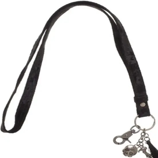Harry Potter Lanyard ID Badge Holder Velvet Voldemort Lanyard With Charms image {2}