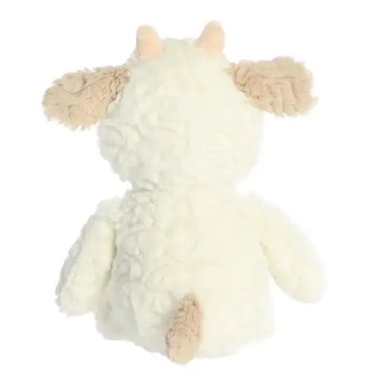 ebba Huggy Collection 13" Clover Cow White Stuffed Animal image {3}