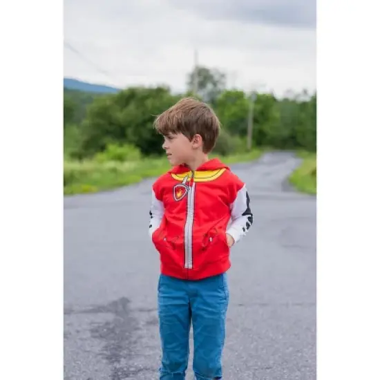 Paw Patrol Rubble Chase Skye Fleece Zip Up Pullover Hoodie Toddler to Little Kid image {3}