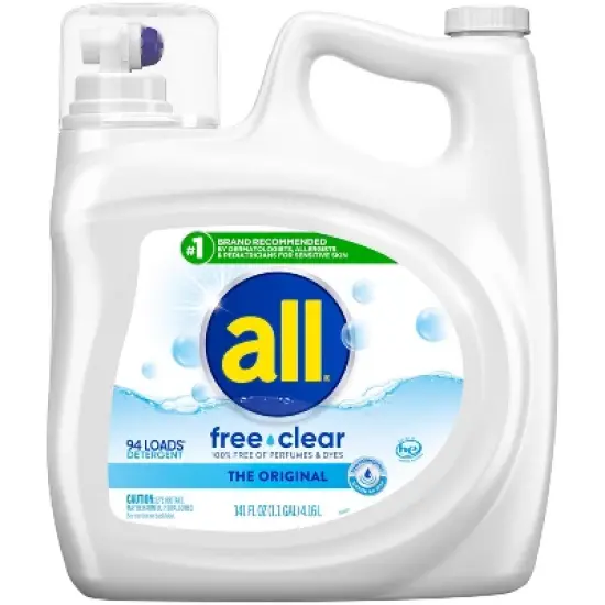 All Free Clear Liquid Concentrated Laundry Concentrated Detergent image {1}
