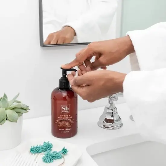 SoapBox Citrus & Peach Rose Reviving Moisture Liquid Hand Soap - 12 fl oz/3pk image {4}