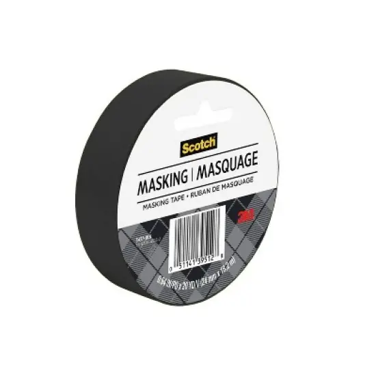 Scotch Expressions .94" x 20yd Masking Tape - Black image {1}