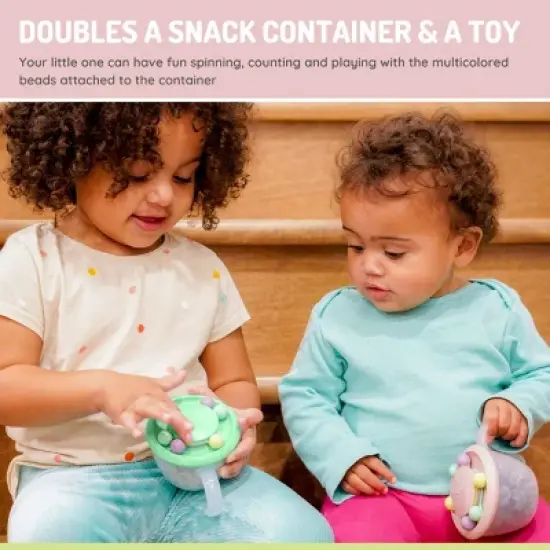 Melii Abacus Snack Container - 11.5 fl oz - Mint image {6}