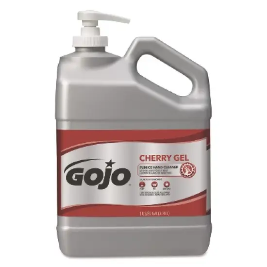 GOJO Cherry Gel Pumice Hand Cleaner, Cherry Scent, 1 gal, 2/Carton image {1}