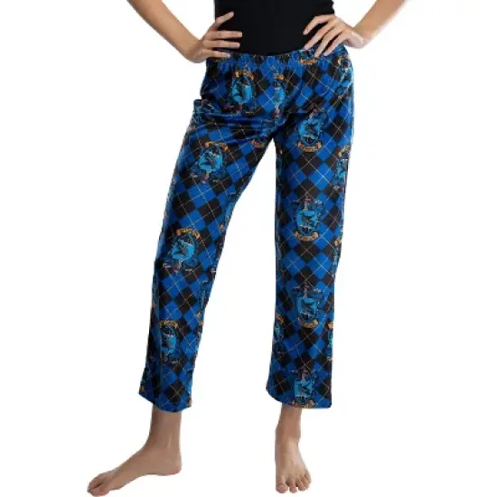 Harry Potter Juniors Hogwarts Houses Crest Cropped Lounge Pants Pajamas image {4}