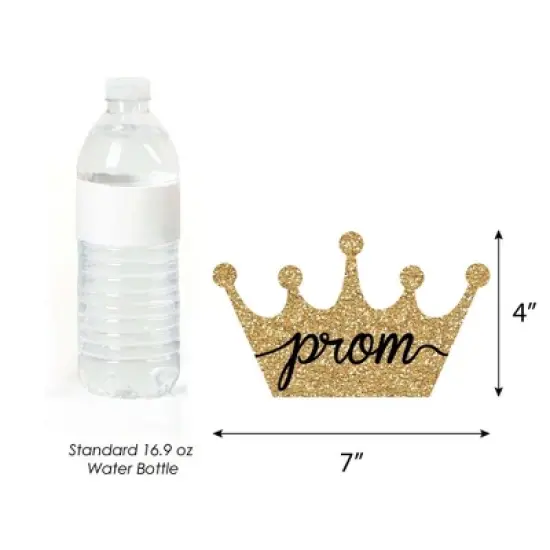 Big Dot of Happiness Prom - Crown Decorations DIY Prom Night Party Essentials - Set of 20 image {3}