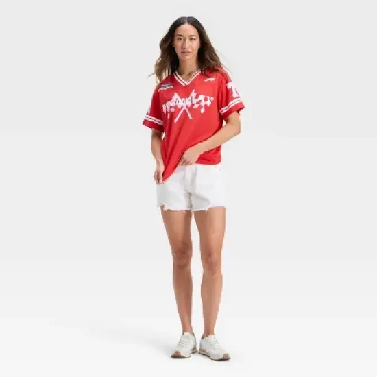 Women's F1 Short Sleeve Graphic Jersey - Red image {2}