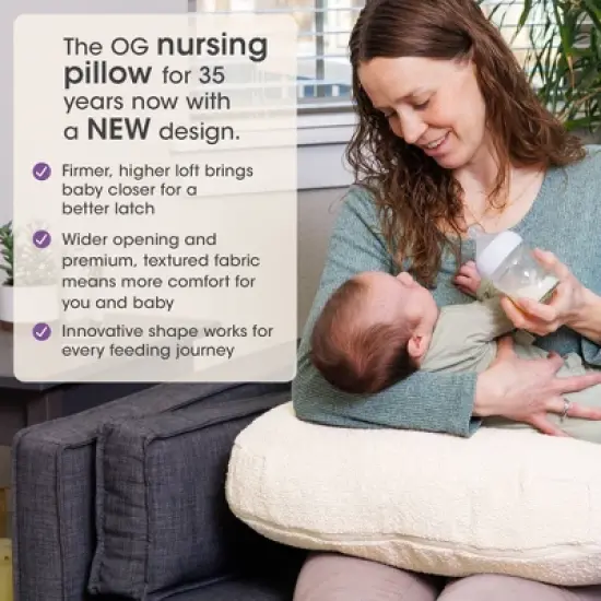 Boppy Luxe Nursing Pillow - Oat Boucle image {1}