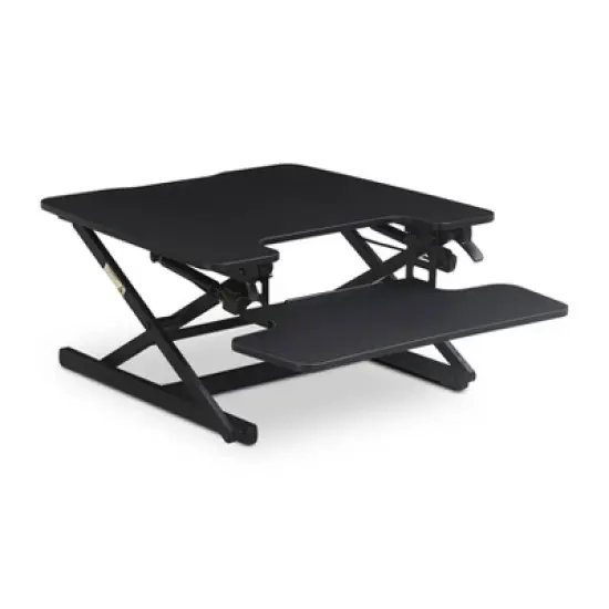 Small Ergo Height Adjustable Standing Desk Converter - True Seating image {10}