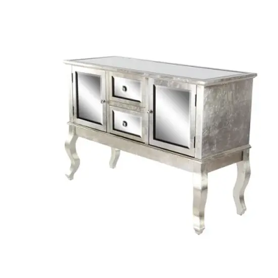 Glam Mirrored Sideboard Silver - Olivia & May image {24}